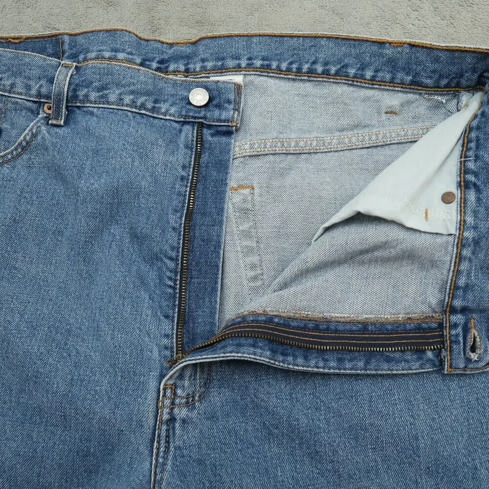 Levi's 505 Jeans Mens Size 42x30 (40x30 Actual) Blue Vintage Regular Straight